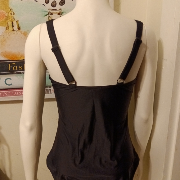 M/L One Piece Blue Swimsuit - Picture 3 of 4